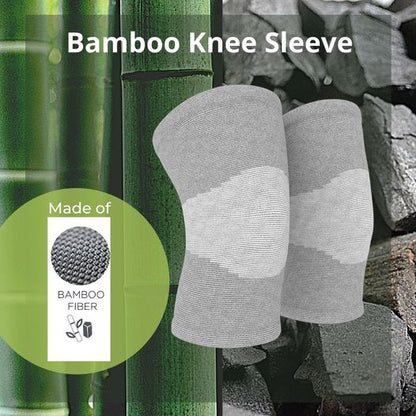 Bamboo Compression Knee Sleeve (Pack Of 2) (75% Off)