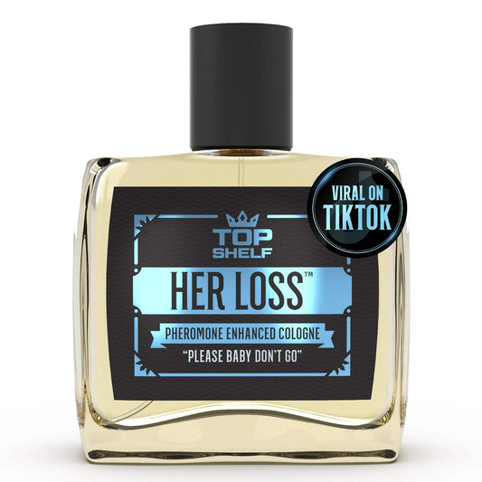 Her Loss Pheromone Cologne for Men Top Shelf Her Loss Cologne Mens Long Lasting Pheromones Spray | 50ML