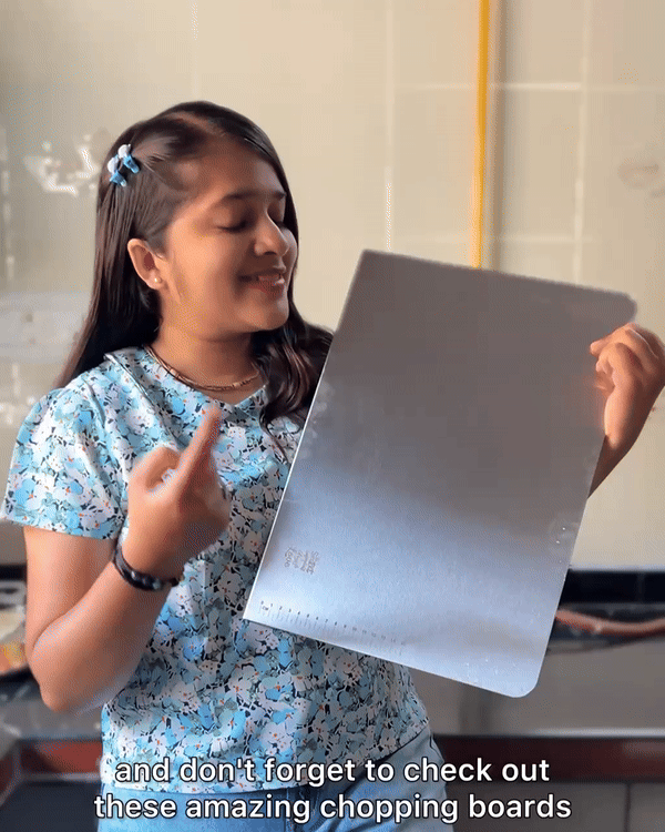 Food Grade Stainless Steel Chopper and Counter-Top for Kitchen - 41 * 31 cms (Big Size)