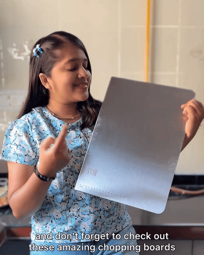 Food Grade Stainless Steel Chopper and Counter-Top for Kitchen - 41 * 31 cms (Big Size)