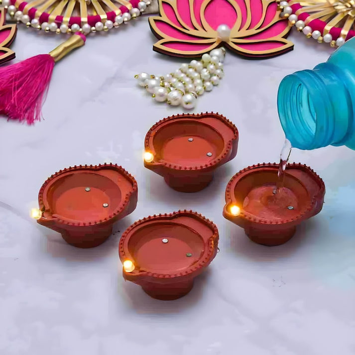 Experience the Glow: LED Water Sensor Diya for Festive Charm!